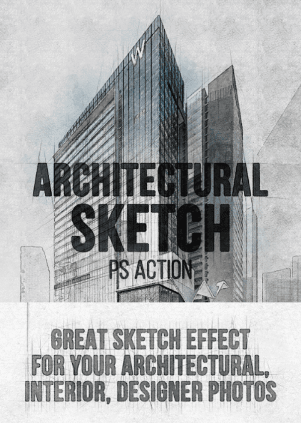 Изображение [graphicriver] Architectural Sketch Photoshop Action в посте 200678