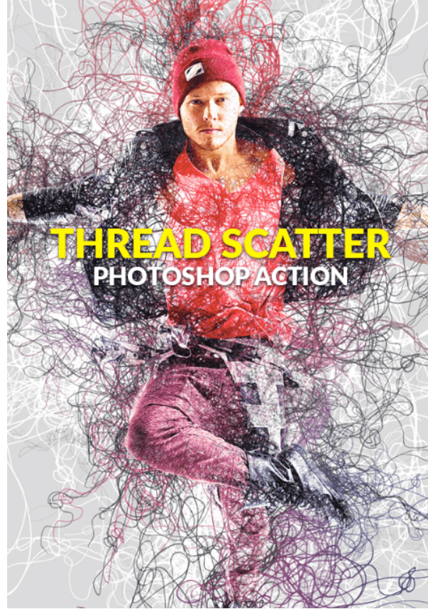Изображение [graphicriver] Thread Scatter Photoshop Action в посте 203220