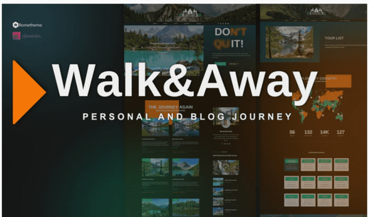 Изображение [Themeforest] Walk&Away - Travel Blog & Tours Elementor Template Kit в посте 236424