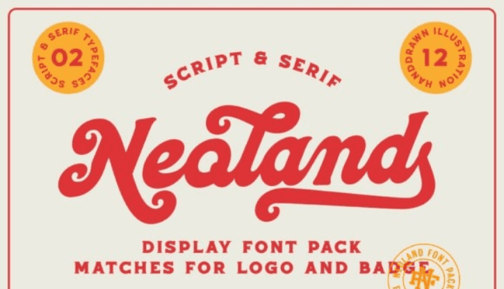 Изображение [Creativefabrica] Neoland Font (2021) в посте 236428