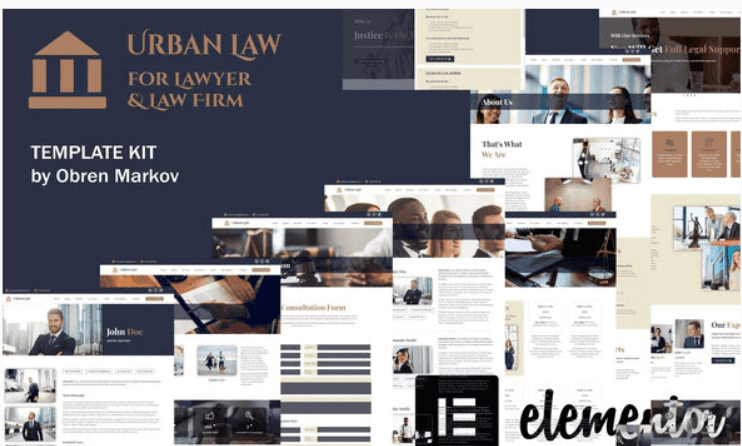 Изображение [Themeforest] Urban Law - Lawyer & Law Firm Elementor Template Kit в посте 238297