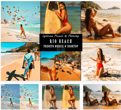 Изображение [elements.envato] Rio Beach Tone Photoshop Action & Lightrom Presets (2022) в посте 253277