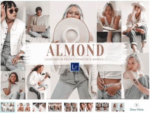 Изображение [Creativemarket] 10 Almond Mobile & Lightroom Presets (2021) в посте 268460