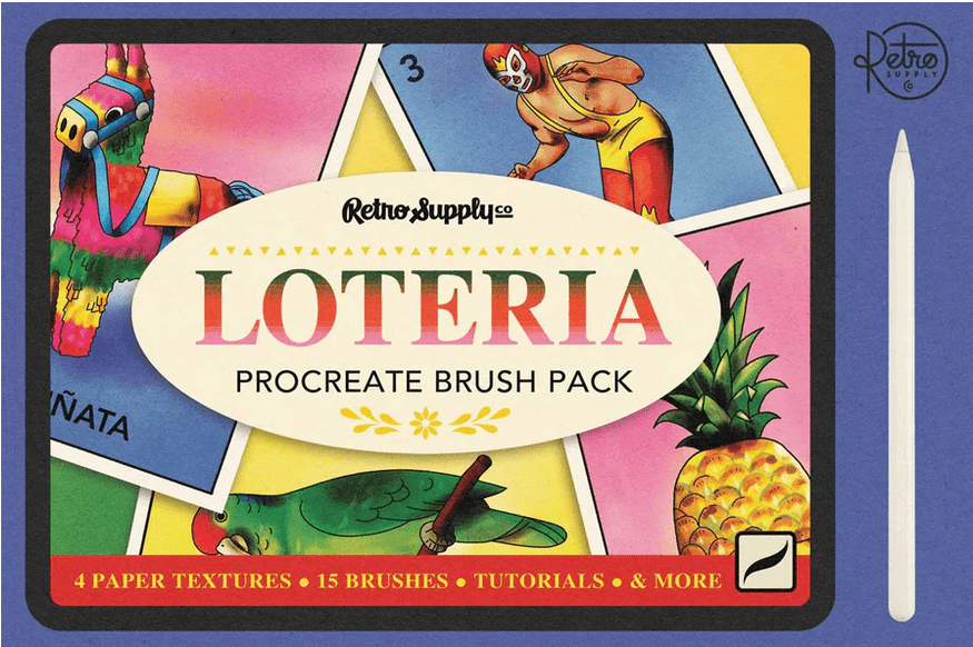 Изображение [Retrosupply] Lotería Procreate Brush Pack (2020) в посте 291912