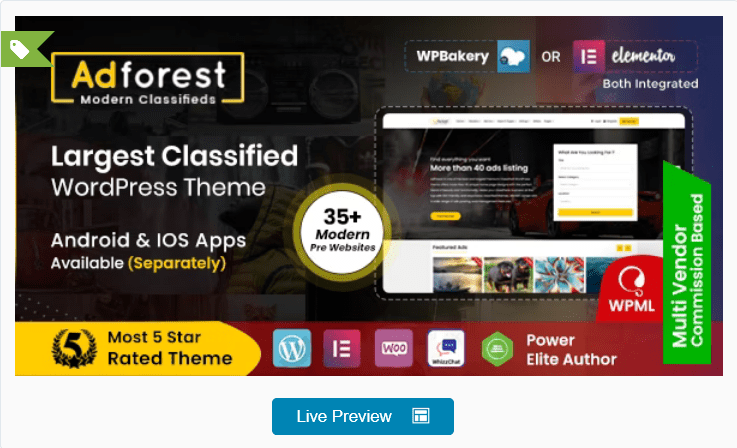 Изображение [themeforest] AdForest v5.0.2 Nulled - тема WordPress для рекламных объявлений (2021) в посте 293070