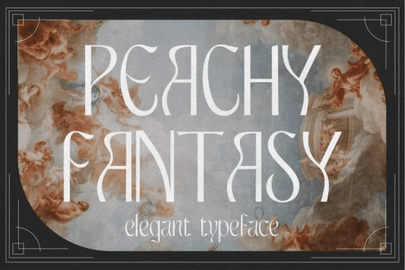 Изображение [Creativefabrica] Peachy Fantasy Font (2022) в посте 293671