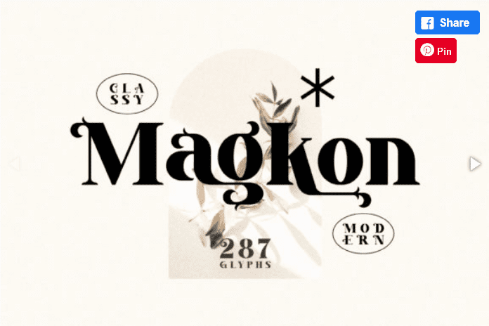 Изображение [Creativefabrica] Magkon Font (2021) в посте 295224