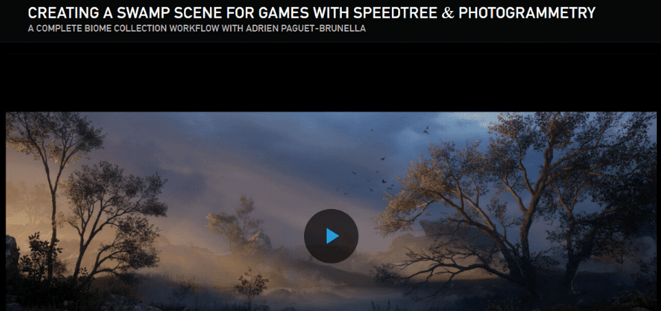 Изображение [TheGnomonWorkshop, Adrien Paguet-Brunella] Creating a Swamp Scene for Games with SpeedTree & Photogrammetry (2023) в посте 317809