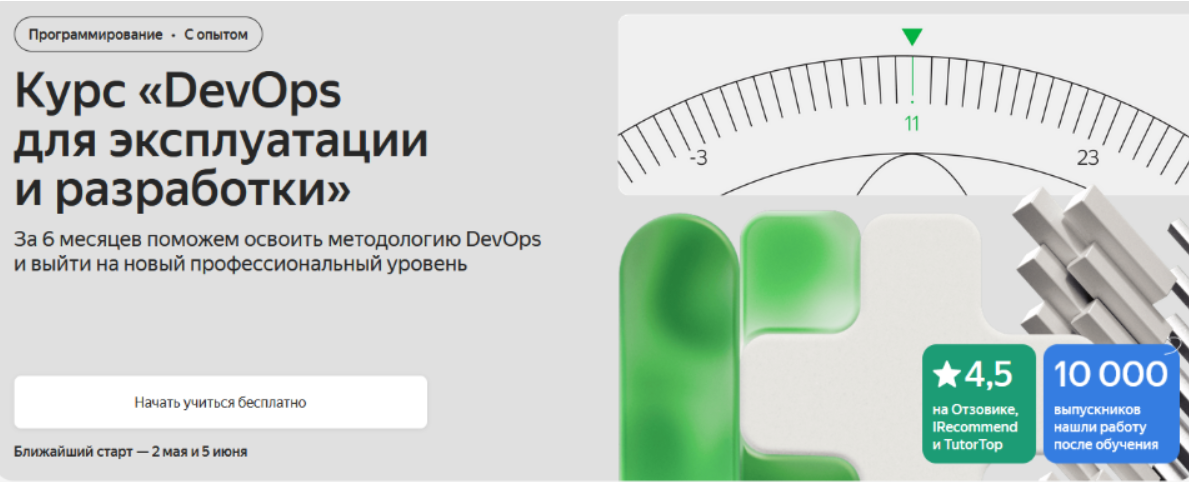 Изображение [Яндекс Практикум] DevOps для эксплуатации и разработки. (Часть 4 из 6) в посте 367574