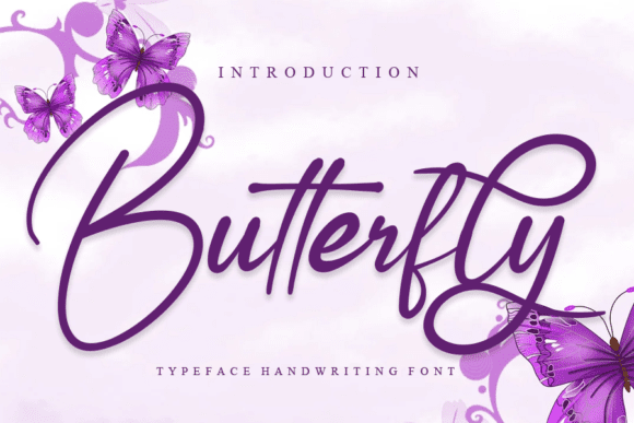 Изображение [Creativefabrica] Butterfly Font в посте 201546