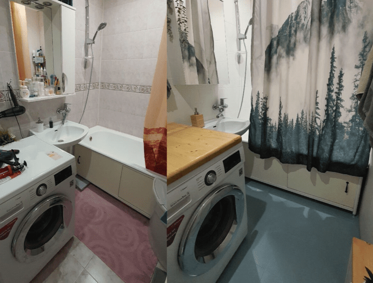 Изображение [Диана Лакшман] Перекраска плитки и ремонт в ванной (2022) в посте 292341
