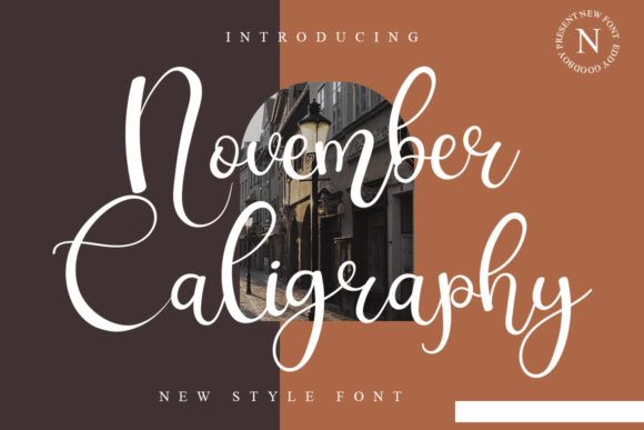 Изображение [Creativefabrica] November Caligraphy Font (2021) в посте 243766