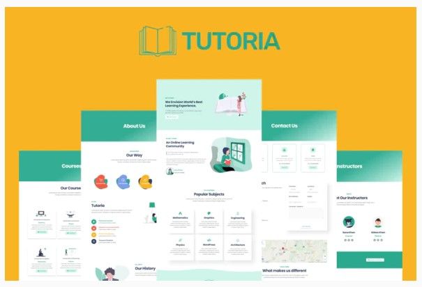 Изображение [Themeforest] Tutoria - Education & Online Courses Elementor Template Kit в посте 197539