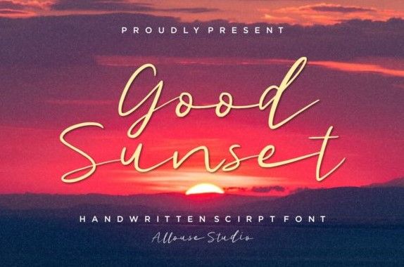 Изображение [Creativefabrica] Good Sunset Font в посте 198132