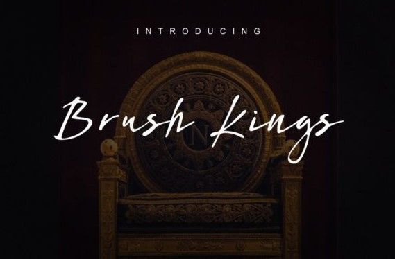 Изображение [Creativefabrica] Brush Kings Font в посте 201863