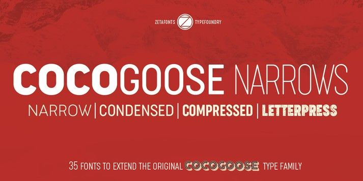 Изображение [Myfonts] Cocogoose Narrows Font в посте 196303