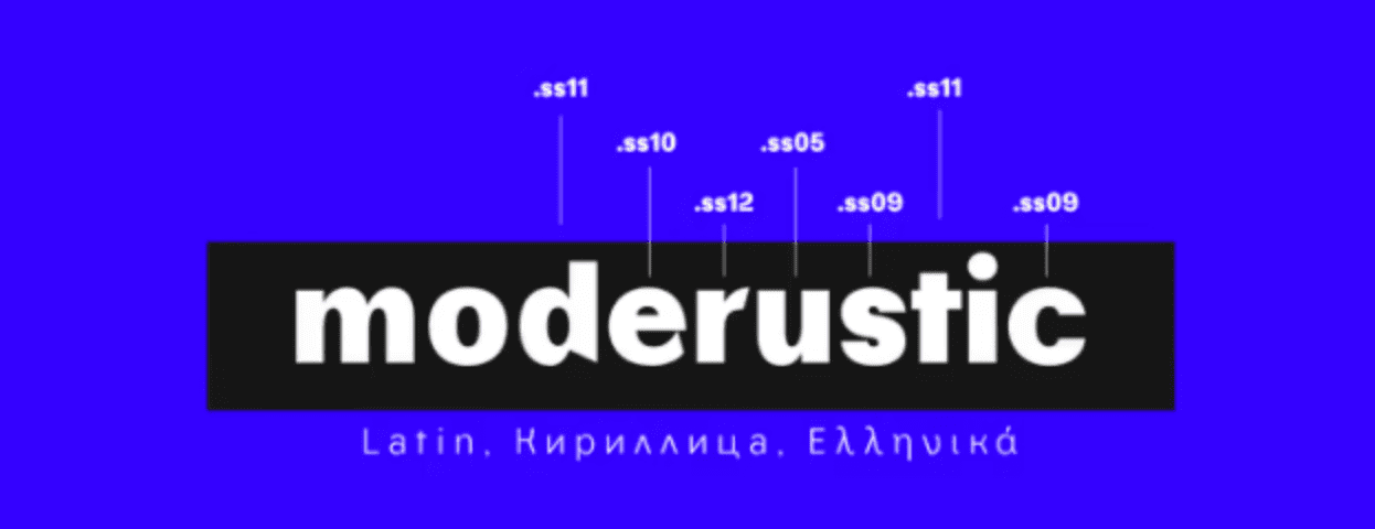 Изображение [Myfonts] TA Moderustic Font Family (2021) в посте 245887