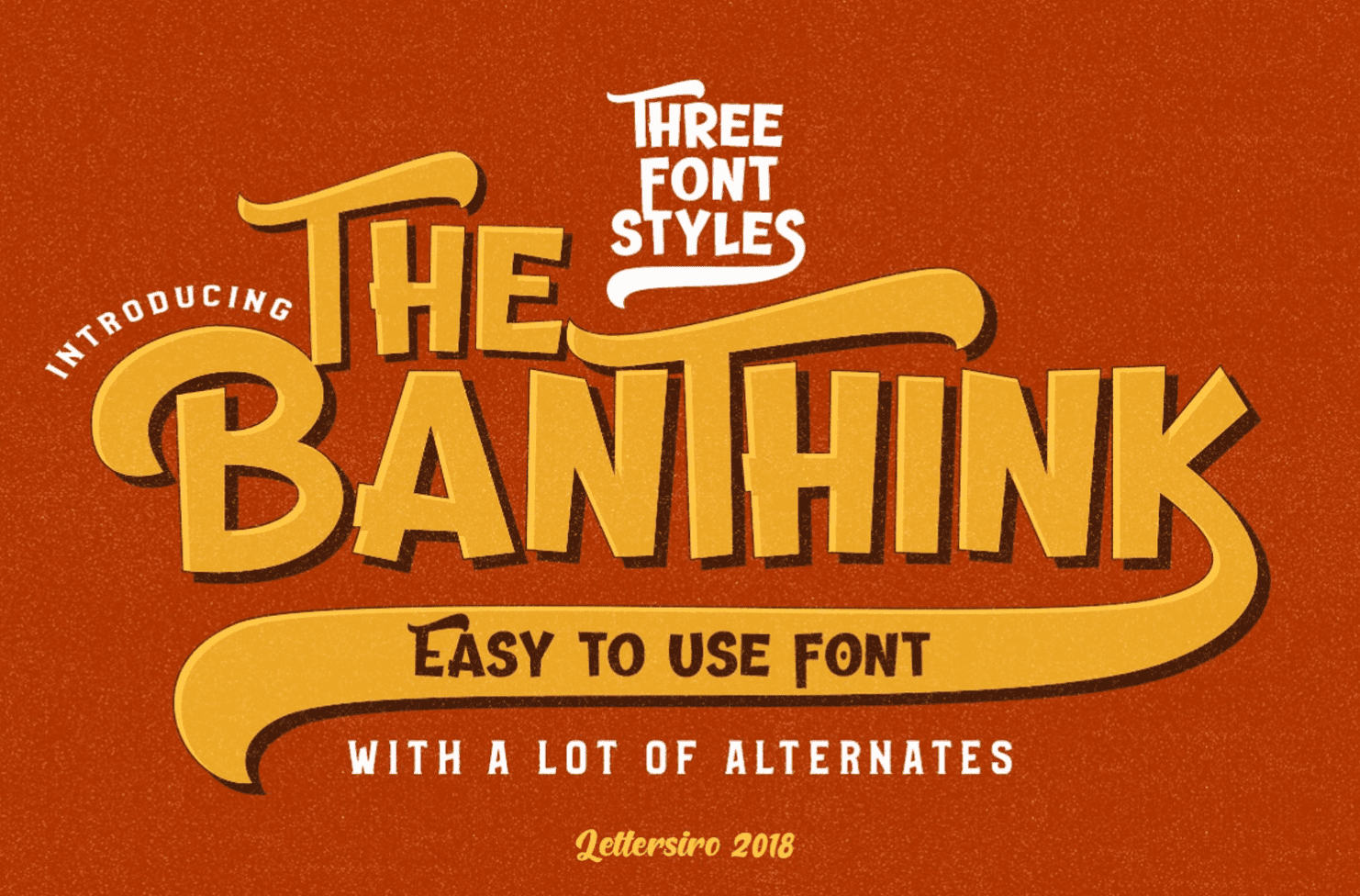 Изображение [Fontbundles] The Banthink Font (2021) в посте 246734