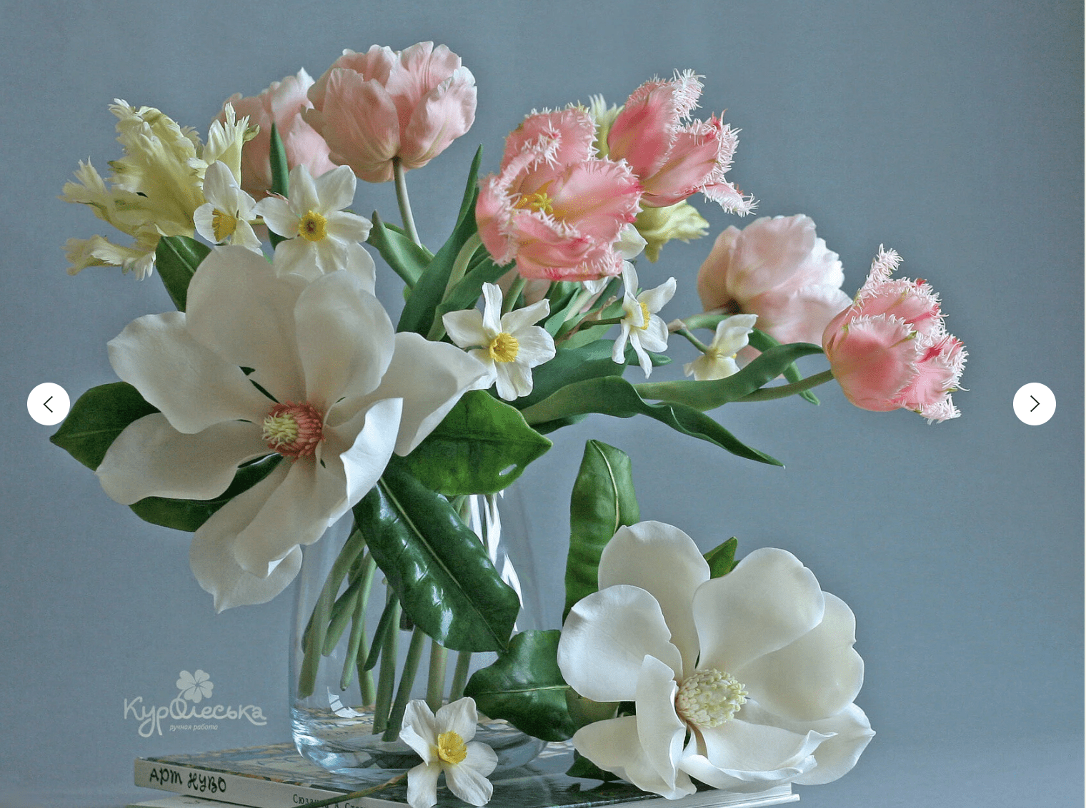 Изображение [Лепка] Олеся Богданович - Бахромчатый тюльпан из холодного фарфора (2022) в посте 253940