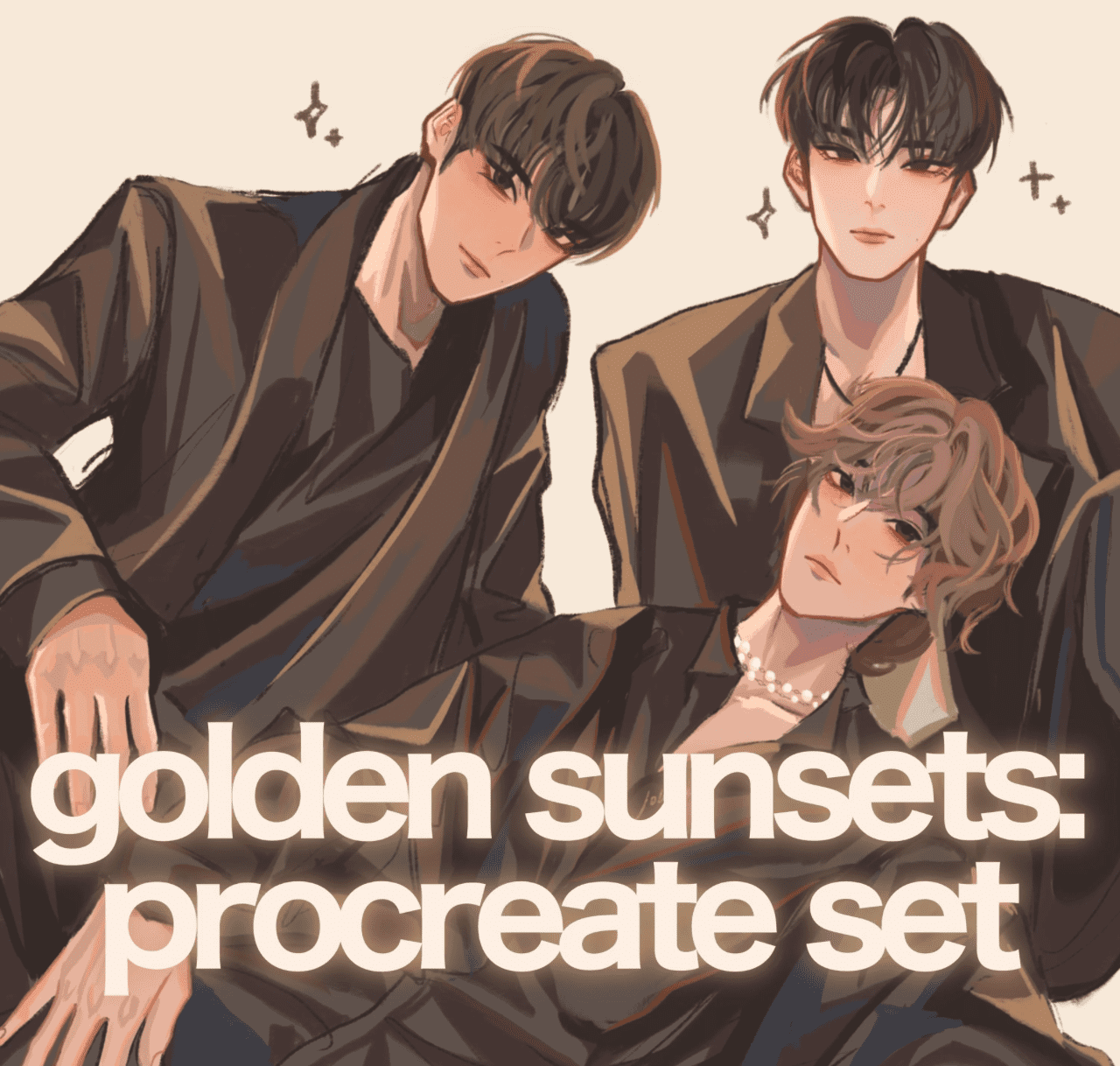 Изображение [johajaho] Golden Sunsets Procreate Set (2021) в посте 263395