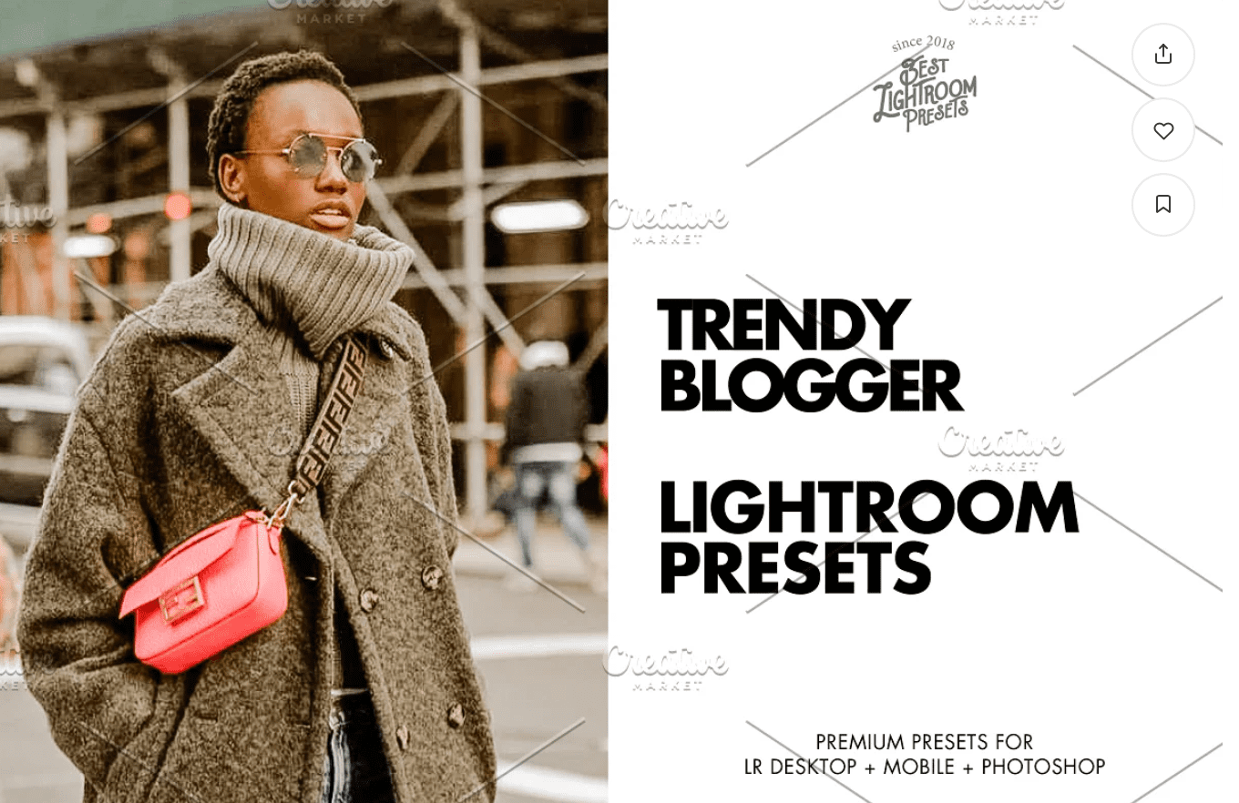 Изображение [creativemarket] Lightroom Presets Trendy Blogger (2021) в посте 268013