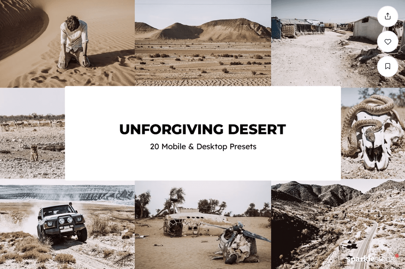 Изображение [creativemarket] 20 Unforgiving Desert LR Presets (2022) в посте 268459